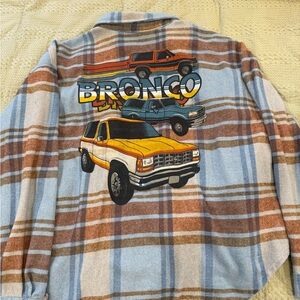 Ford Bronco Plaid Shirt with Graphic